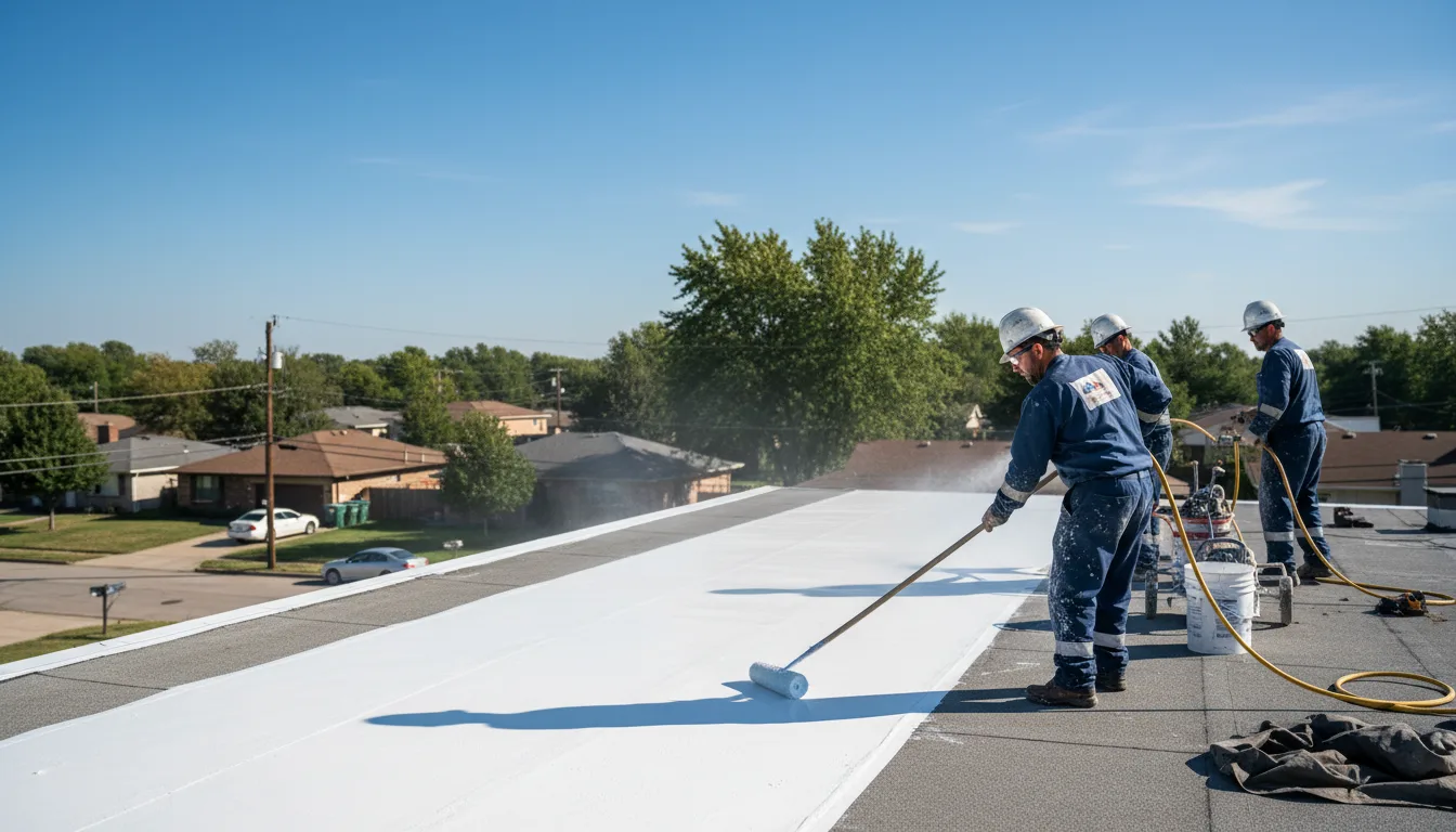 Commercial roof coating in Cedarville, AR near me